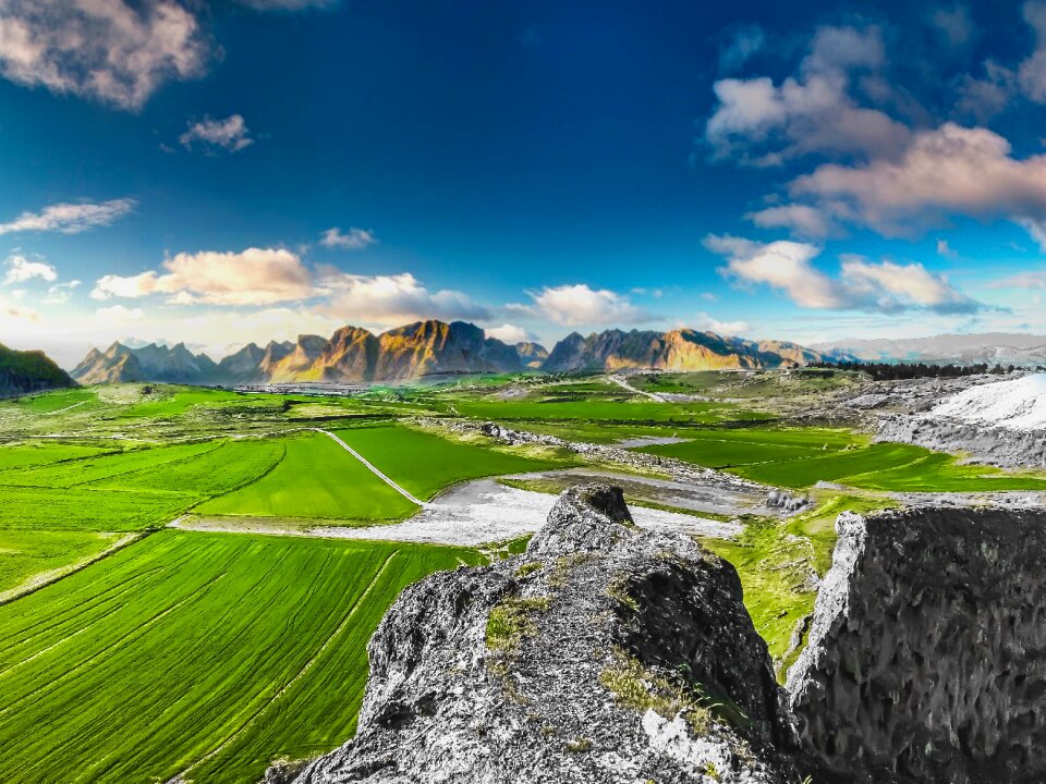 Cliff dangerous green