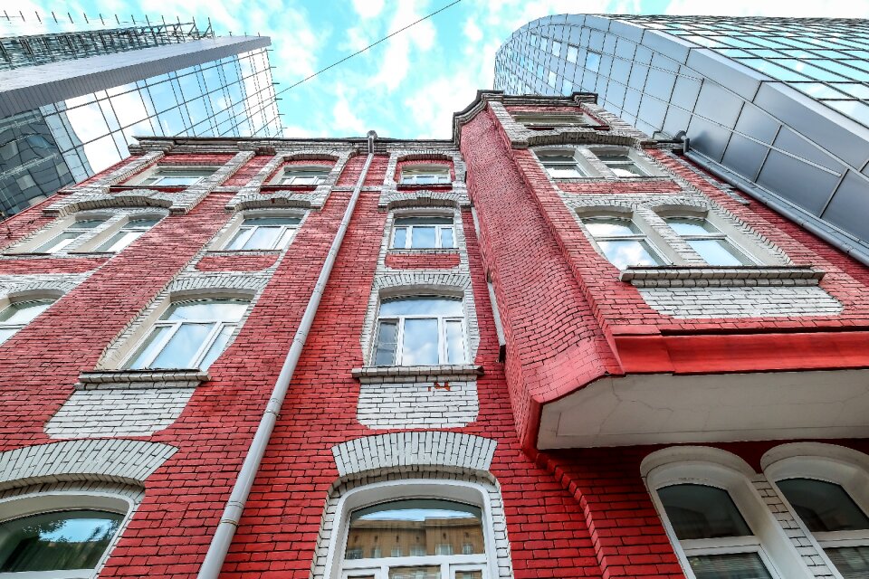 City facade buildings