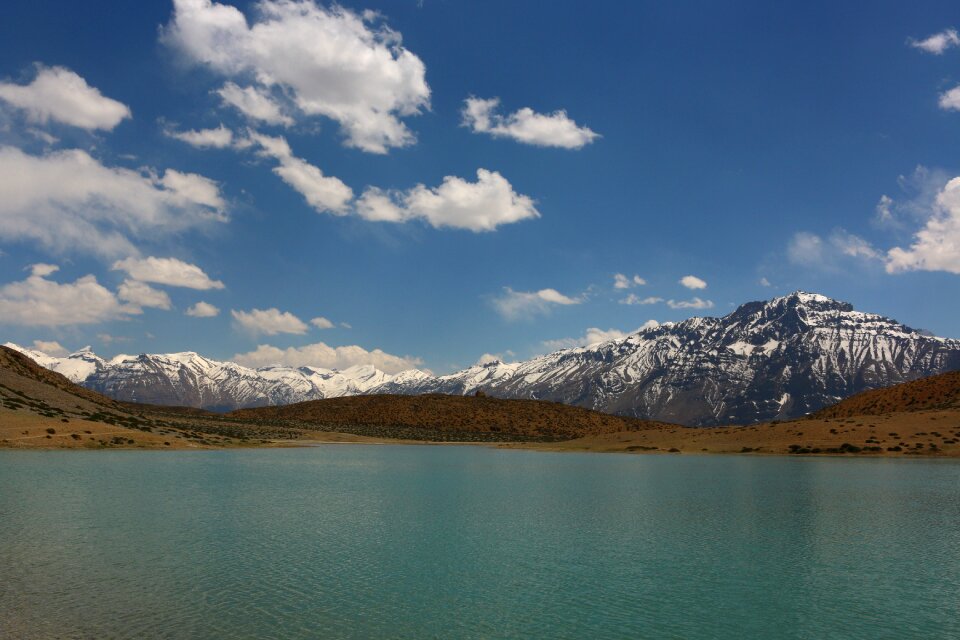 Lake himalayas sky photo