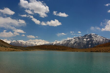 Lake himalayas sky