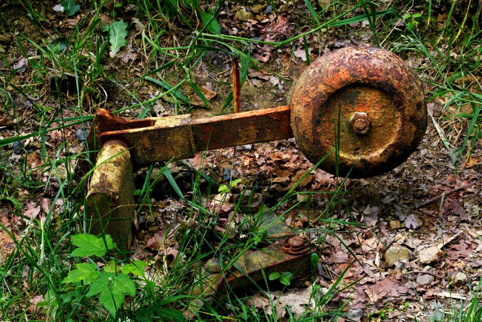 Old rusted railway