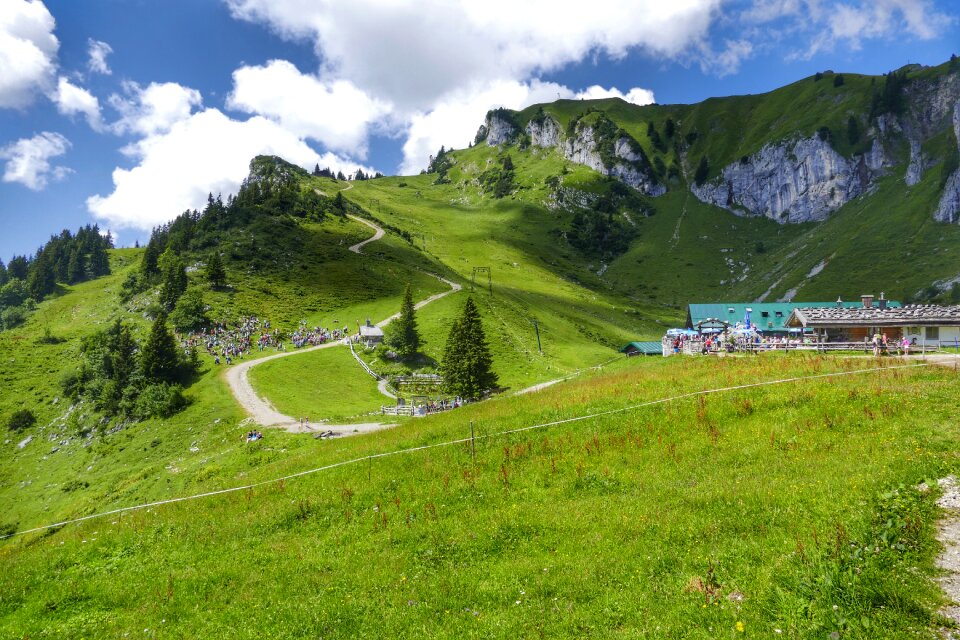 Scenic sky alpine