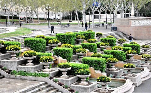 Fountain architecture city