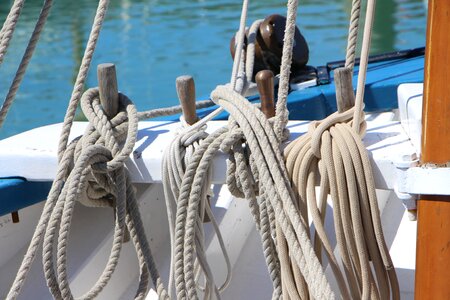 Boat rope brittany photo
