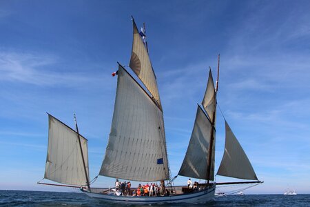 Boat sailing sea