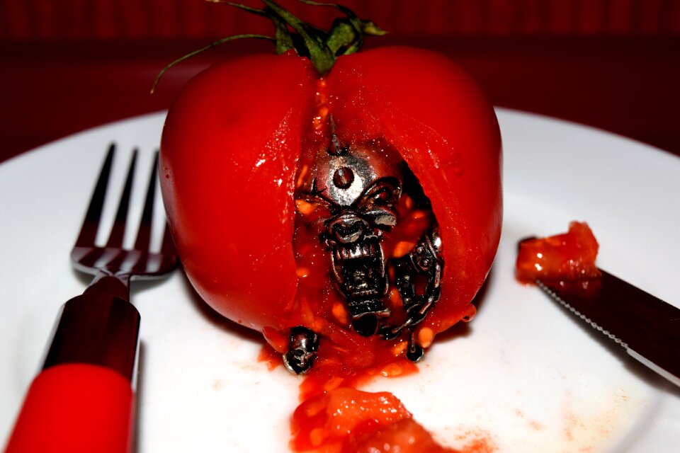Gm food infected organic