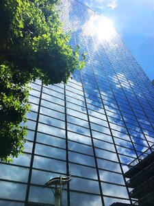 Architecture clouds modern photo