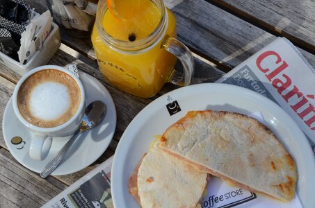 Newspaper food healthy photo