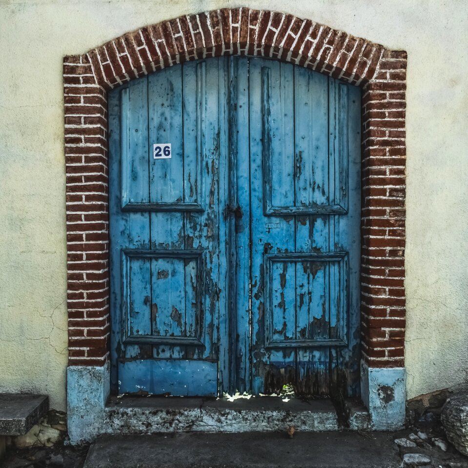 Entrance facade house