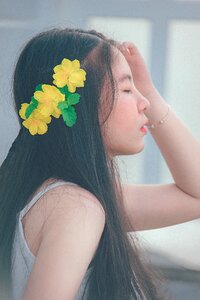 Portrait female spring