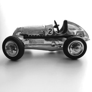 Toys silver racing car