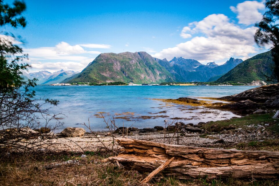 Nature water mountains
