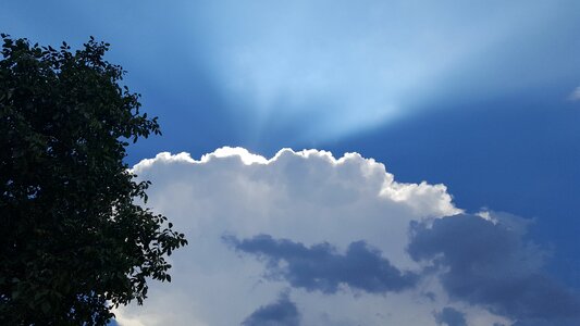 Sun cloud the sky