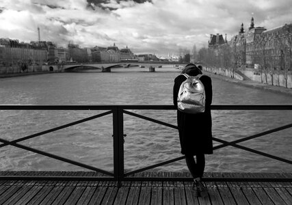 Paris woman seine