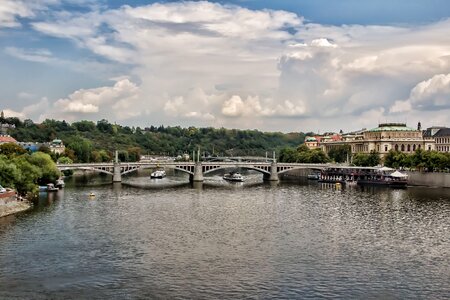 River vltava mánesov bridge photo