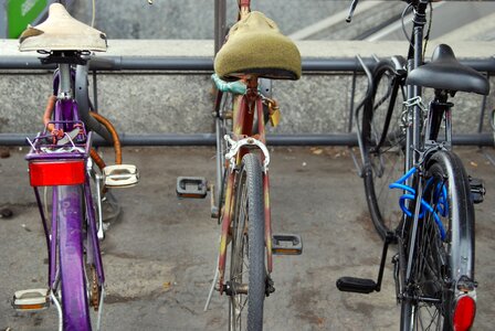 Parking urban bicycle