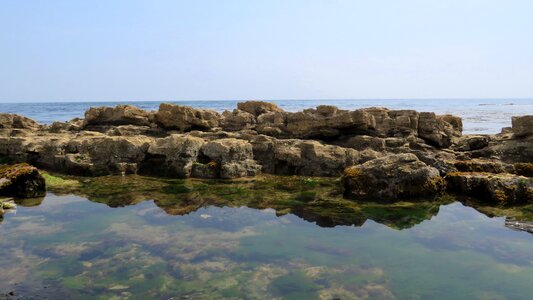 Reflection horizon water photo