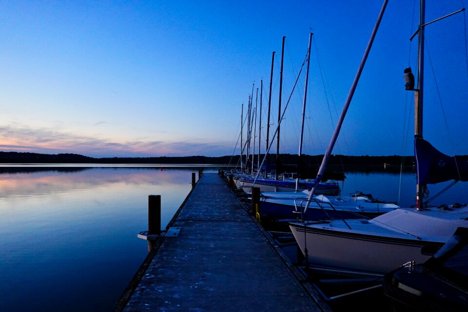 Boat sky water