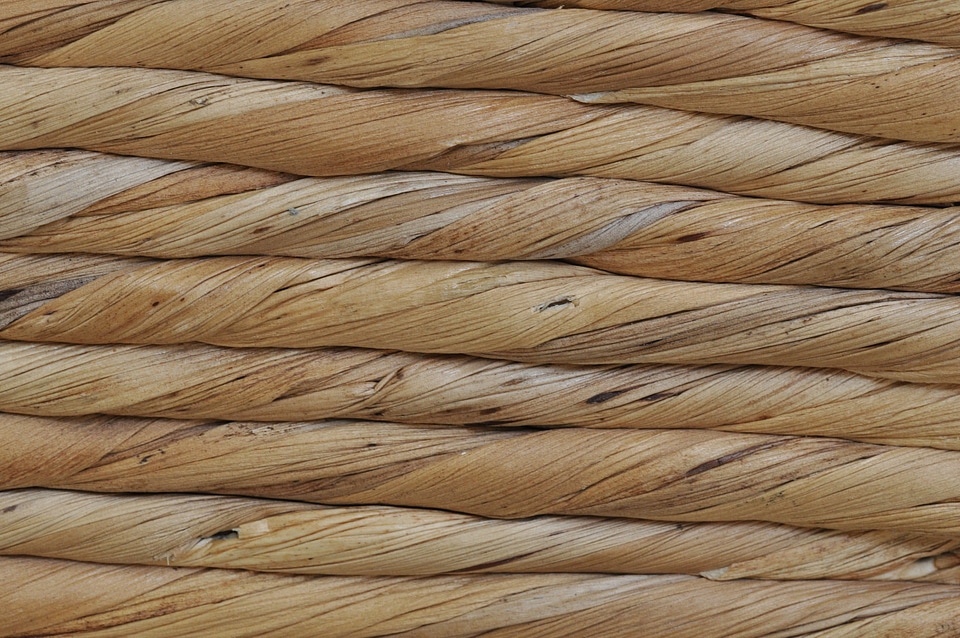 Natural material bast woven