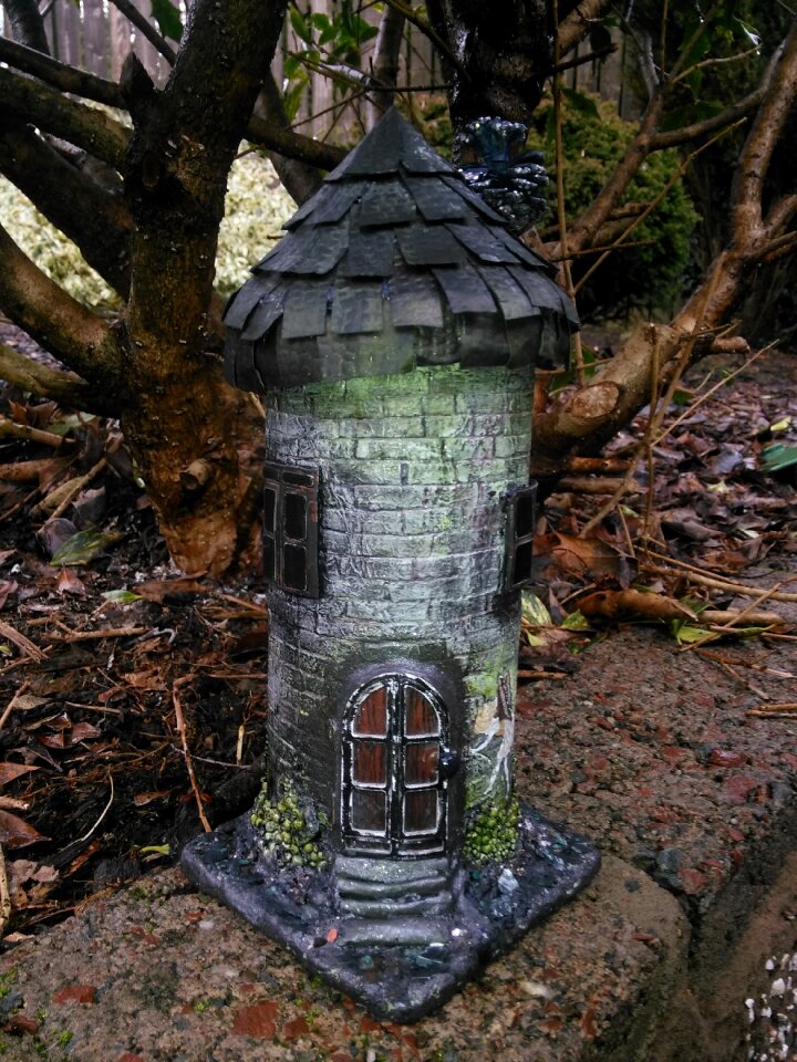 Ornament mixed media tower