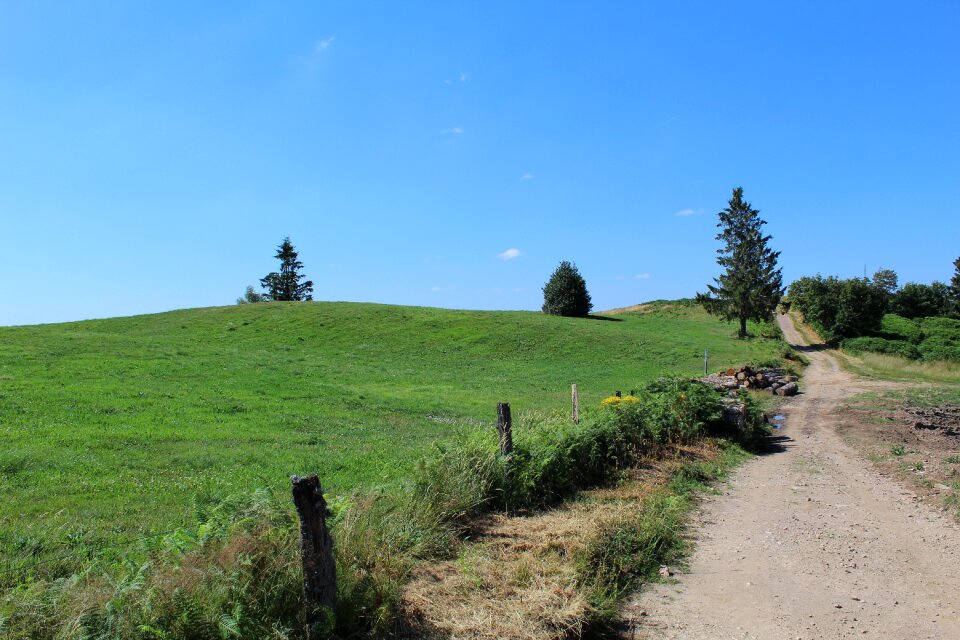 Landscape trail hiking