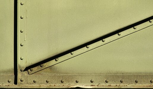 Railway bridge metal plate rivet