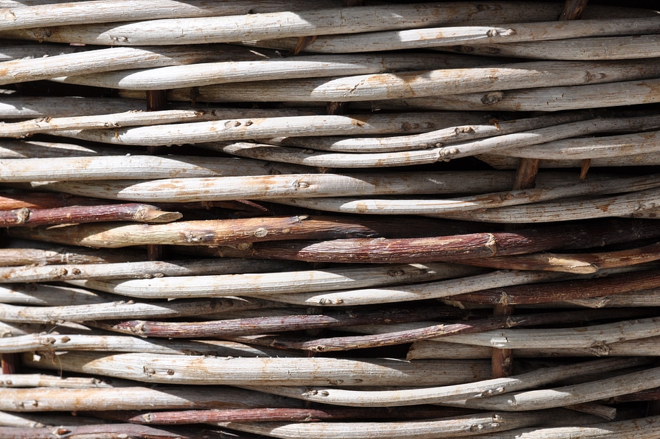 Close up natural material bast
