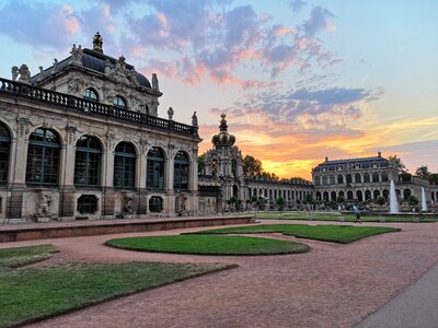 Sunset fountain germany