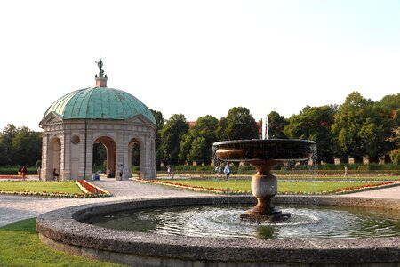 Fountain waters garden photo