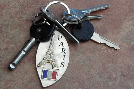 Keychain steel metallic