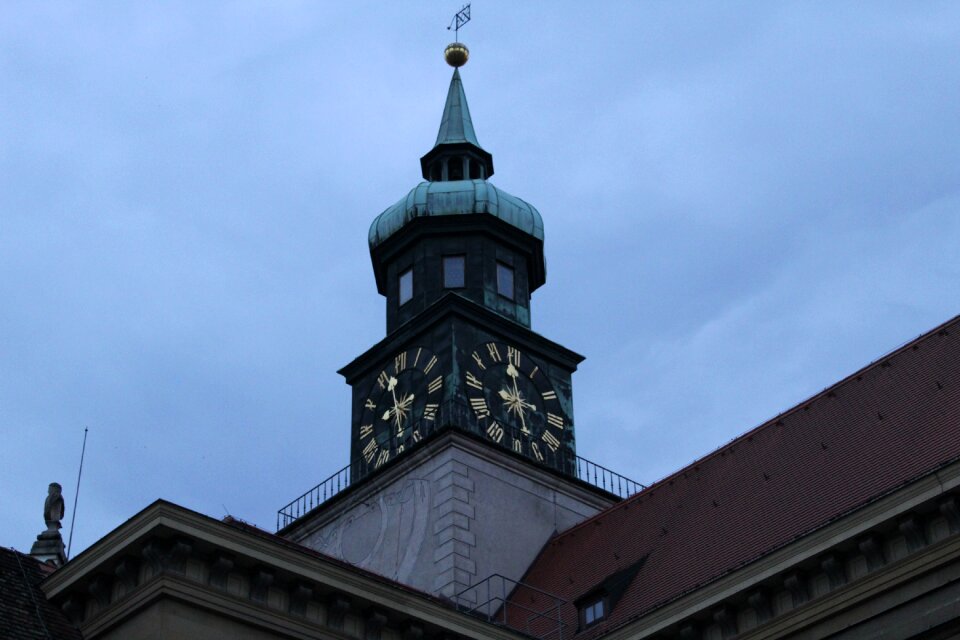 Church tower clock