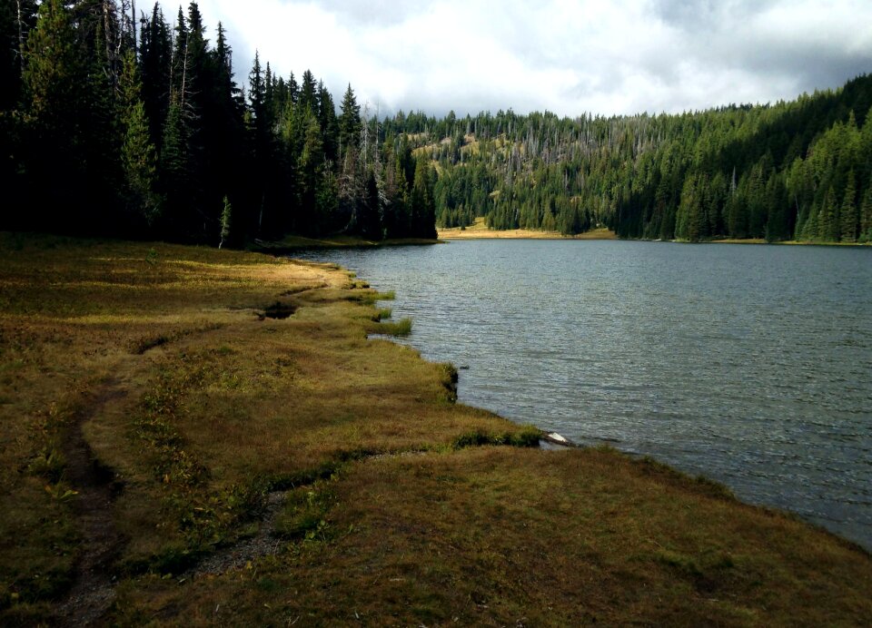 Shoreline clouds wilderness