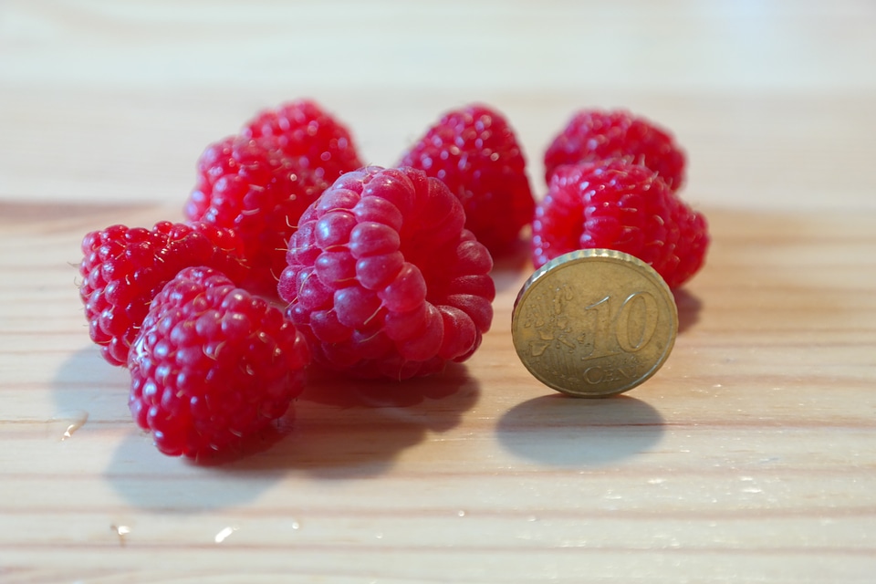 Size comparison coin 10 cents