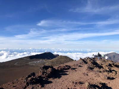 Nature landscape crater photo