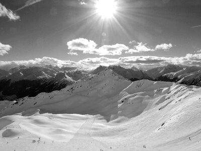 Alpine winter snow photo
