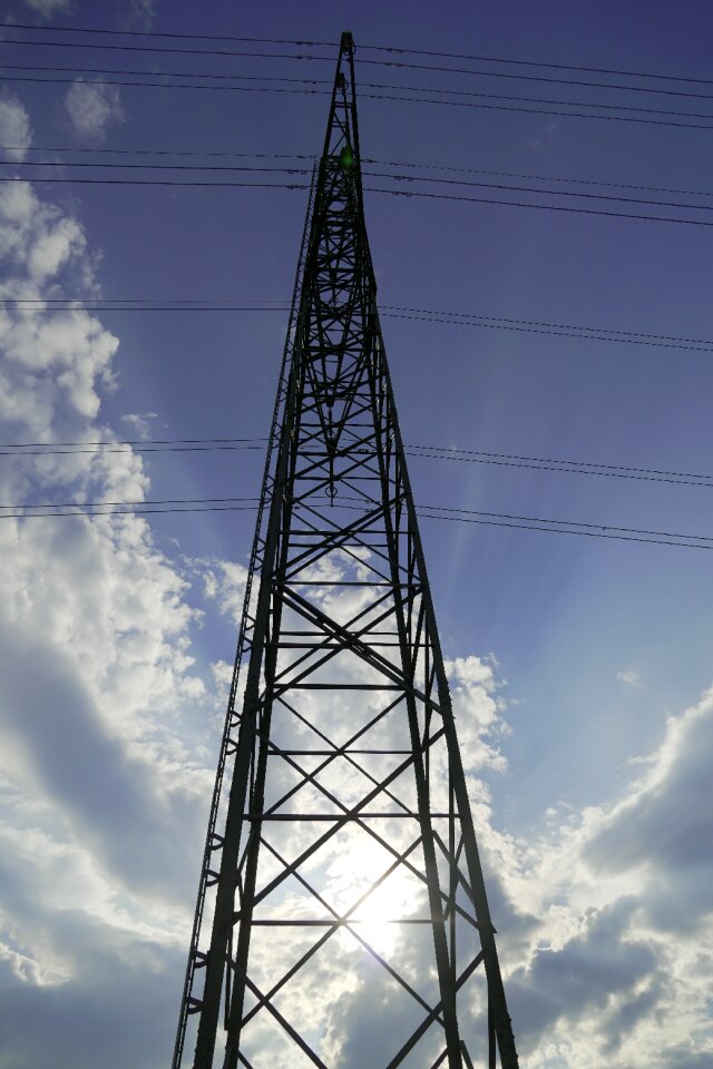 Clouds sky mast