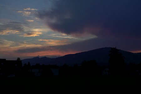 Mountains color dark photo