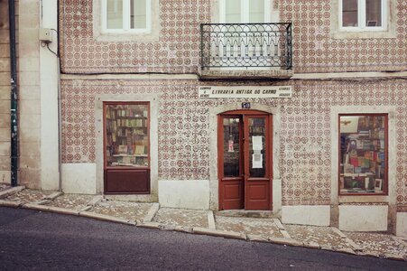 Street tile building photo