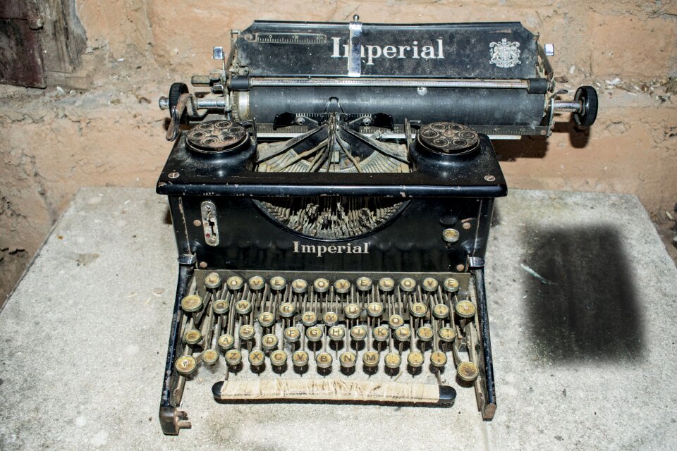 Vintage printing letter
