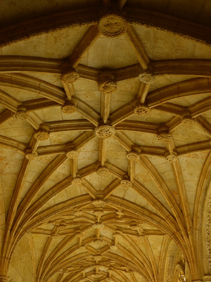 Interior view old gothic