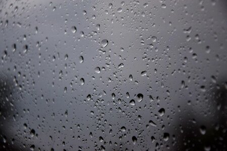 Wet a drop of window photo