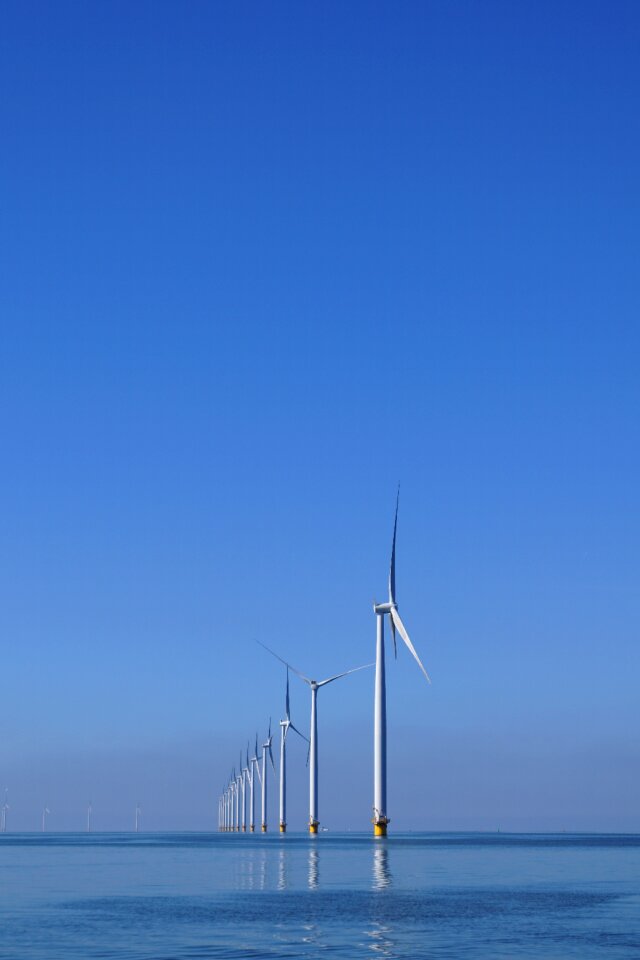 Windmills nature lockscreen wallpaper