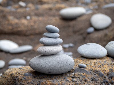 stack of pebbles photo