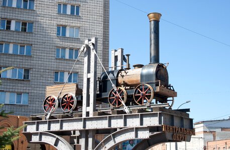 Historical steam train architecture small forms