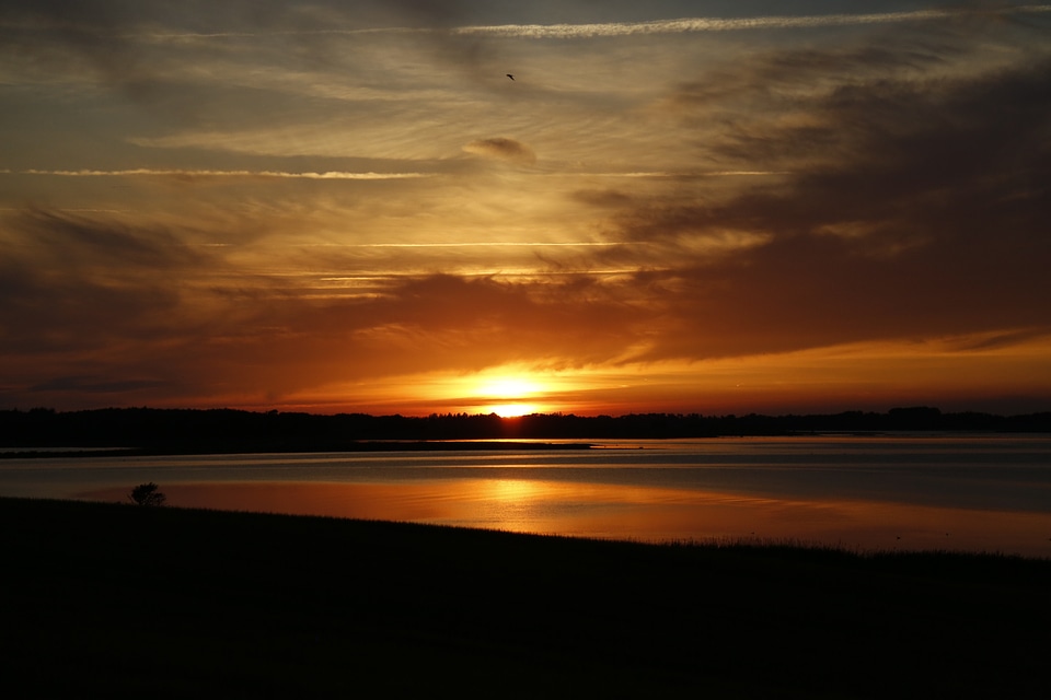 Summer evening glow