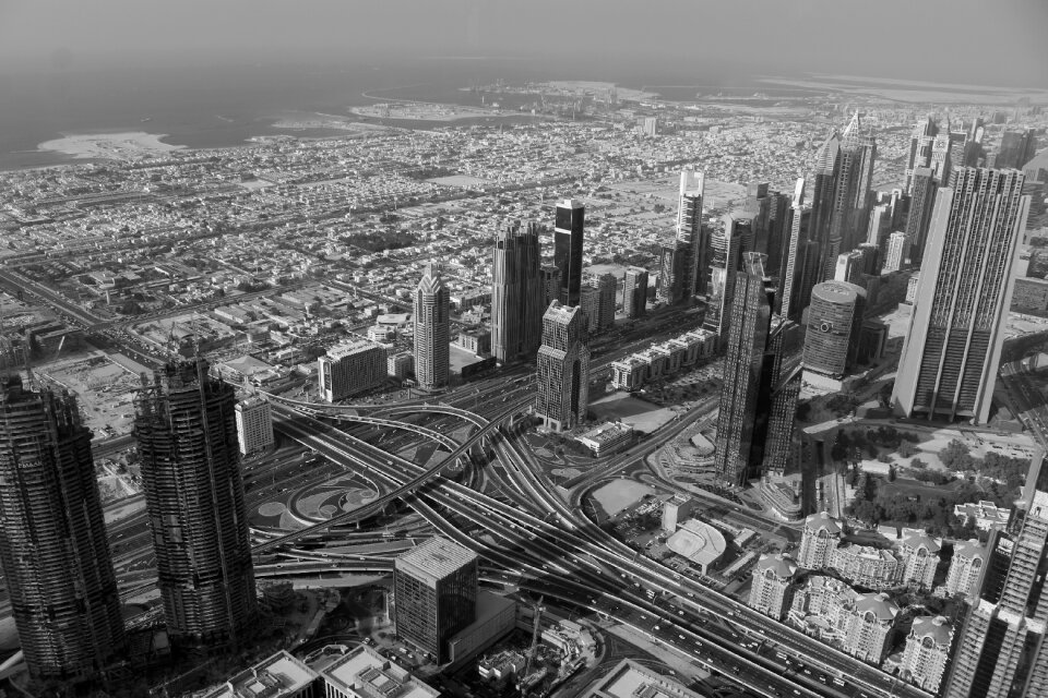 Bnw top view daily life