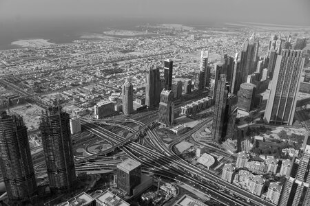 Bnw top view daily life