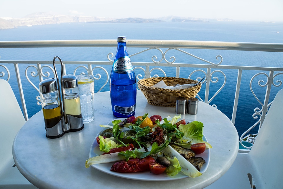 Plate dish santorini