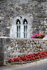 Bricked flowers planting photo