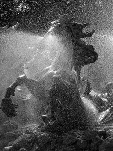 Water statue monument
